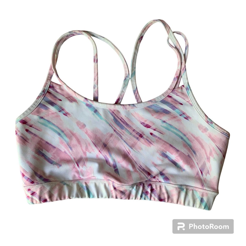 Gaiam Women's Medium Impact Strappy Back Sports Bra Size Large